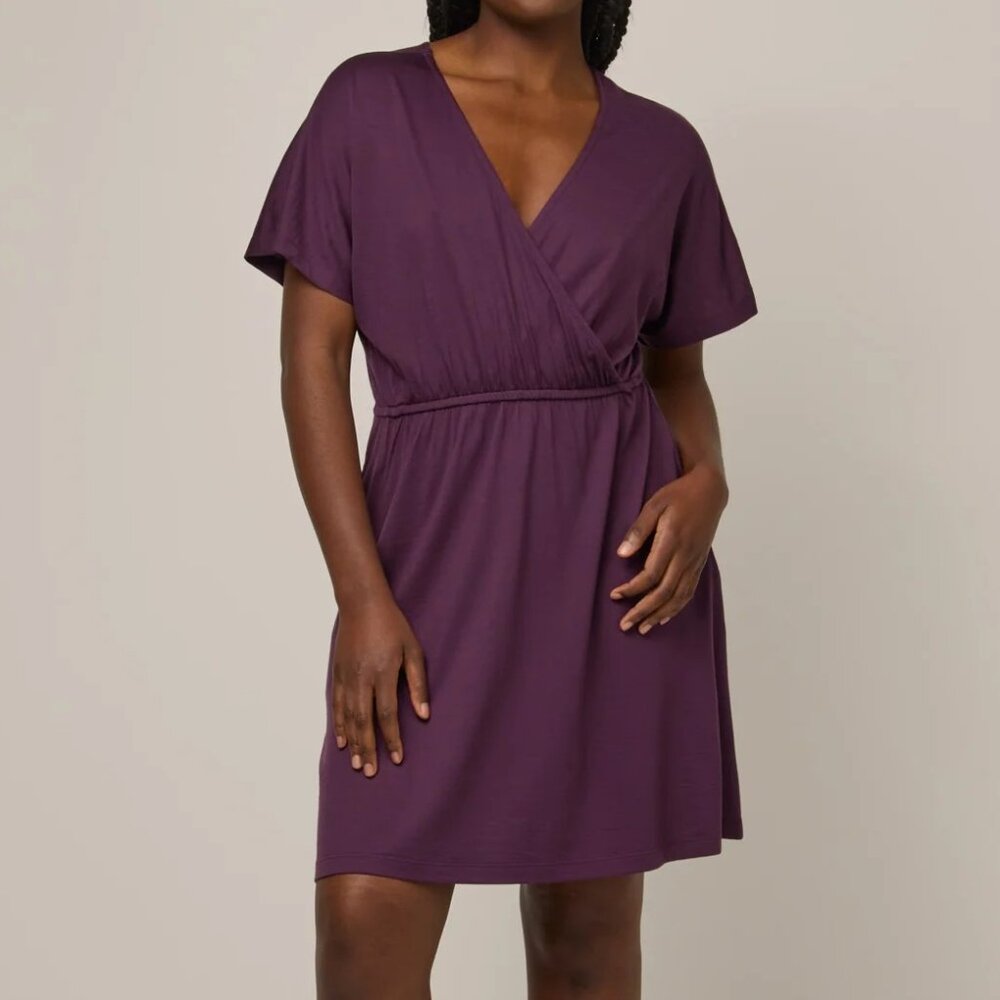 Wool& Brooklyn Long NWOT Plum